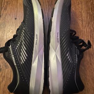 Black design Brooks running shoes